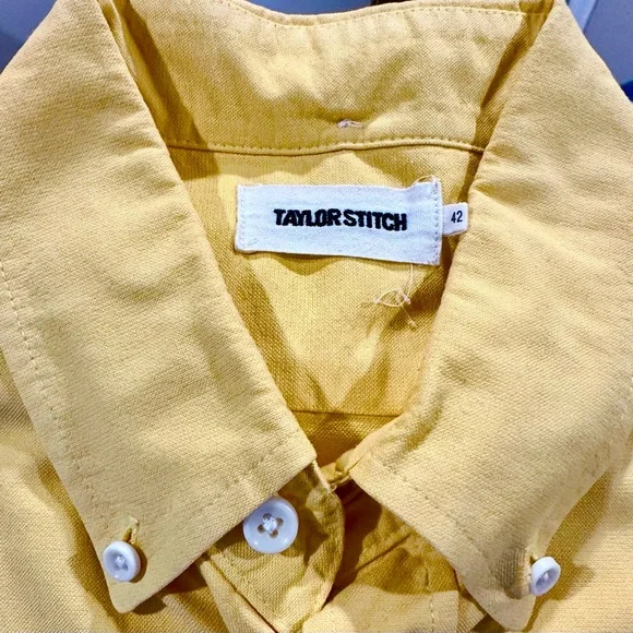 Taylor Stitch The Jack Men’s Oxford Shirt in Sesame (Size L/42) - Picture 5 of 5